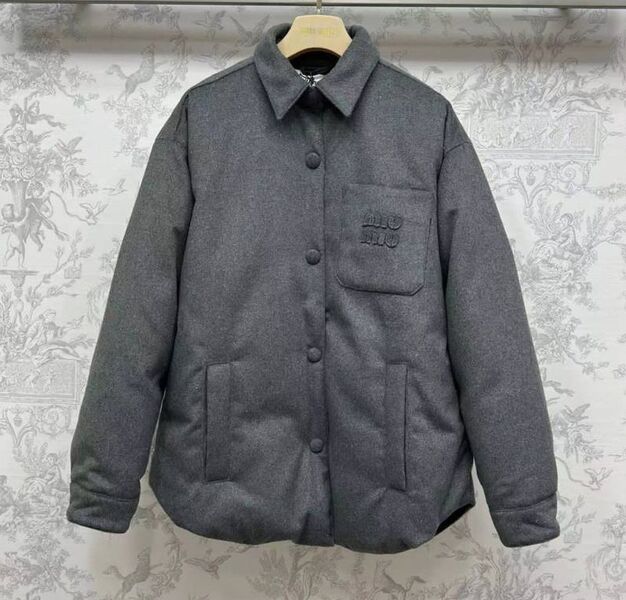 Рубашка утепленная Miu Miu женский графитовый 130035
