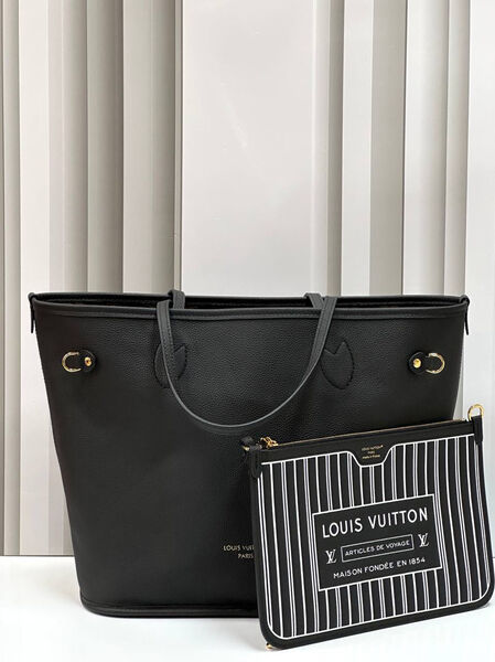 Сумка двусторонняя Louis Vuitton женский кожа черный 167165-2