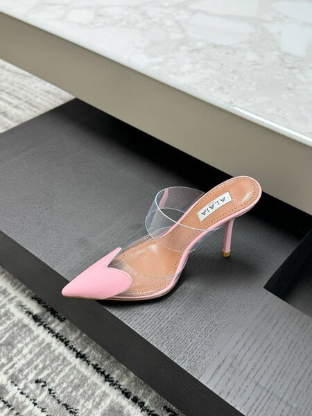 Туфли Alaïa женский кожа розовый 150381-2