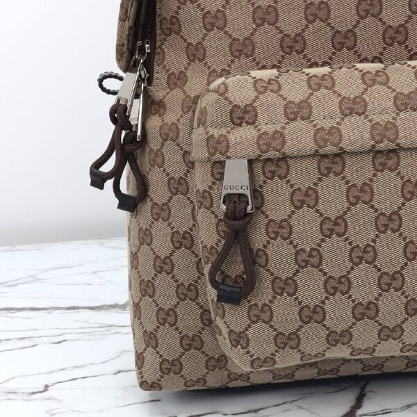 Рюкзак Gucci женский кожа бежевый 166482-12