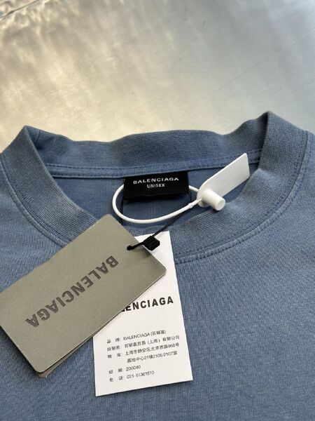 Футболка Balenciaga женский серый -10