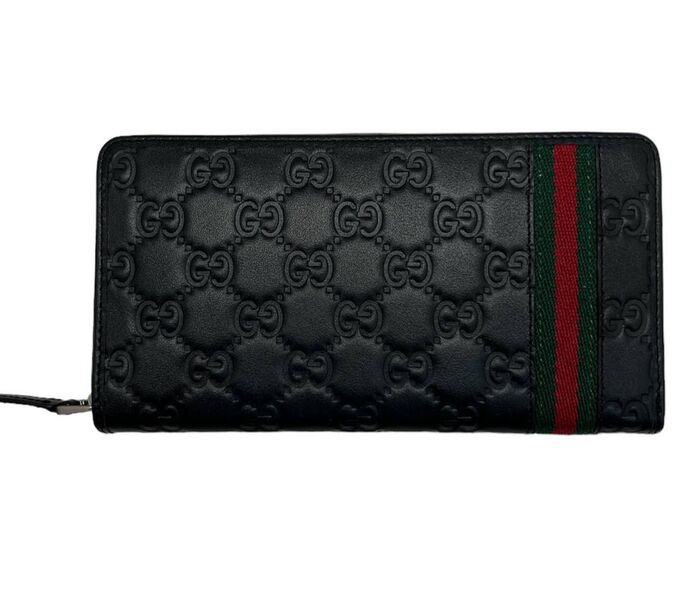 Мужской кошелек Gucci мужской кожа черный 150144