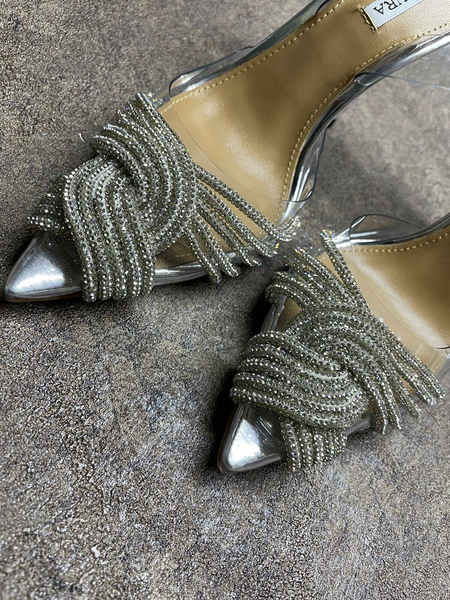 Босоножки Aquazzura женский графитовый 11801-5