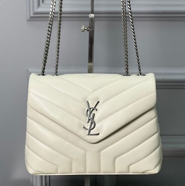 Сумка Saint Laurent женский кожа белый 124734