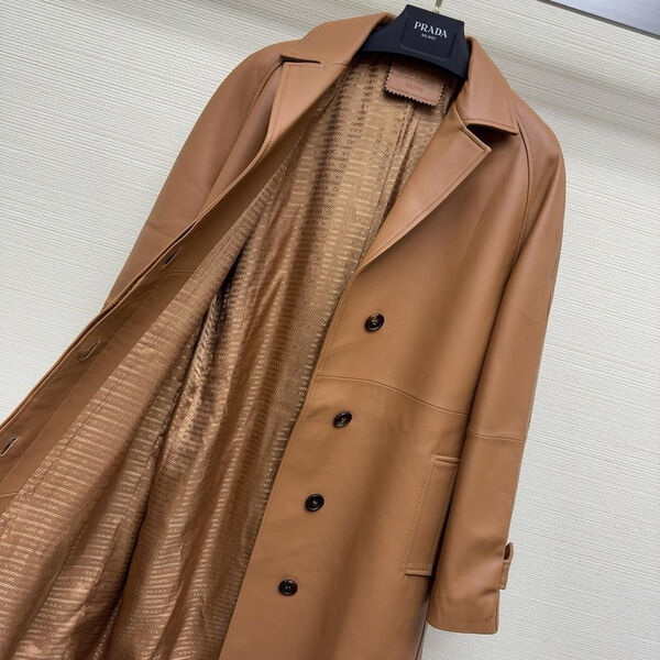 Плащ Prada женский кожа 125626-3