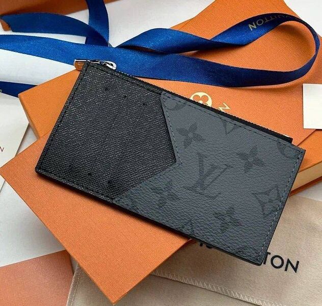 Картхолдер Louis Vuitton мужской кожа черный 195481