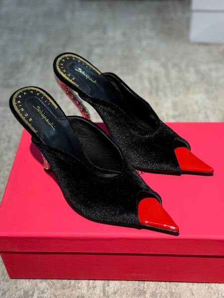 Туфли Schiaparelli женский замша черный 191216-2