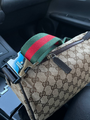 Мужская сумка мессенджер Gucci мужской текстиль бежевый 42771-5