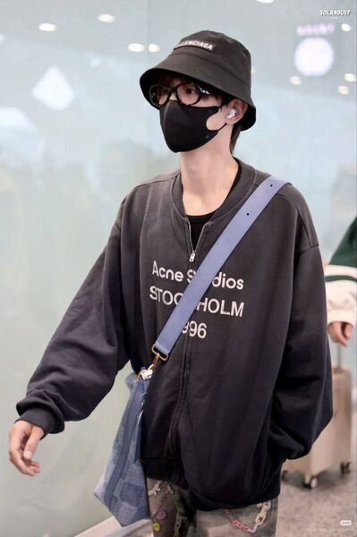 Свитшот на молнии Acne Studios мужской черный t5462570-1-6