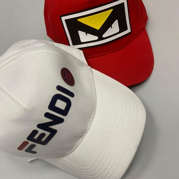 Детская кепка Fendi ткань бордовый 16570-2