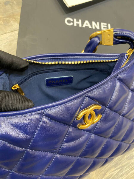 Сумка Chanel женский кожа синий 179327-3