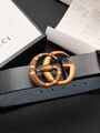 Мужской ремень Gucci мужской кожа черный 52366-2