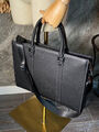 Мужской портфель Hermès мужской кожа черный 132082-2