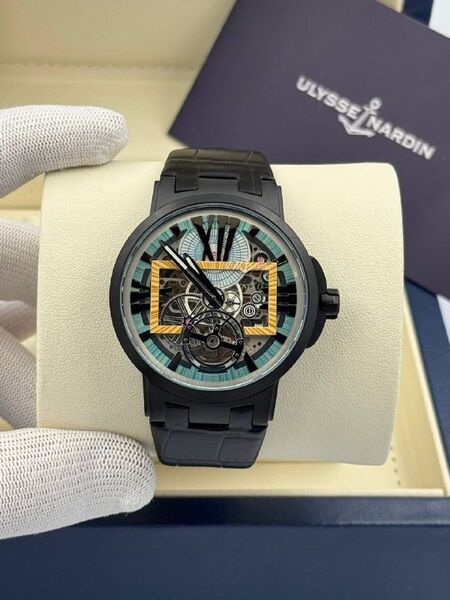 Мужские часы Ulysse Nardin мужской черный b3456999-1-3