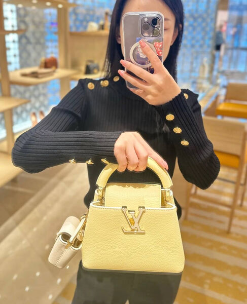 Сумка Louis Vuitton женский кожа бежевый 156975-3