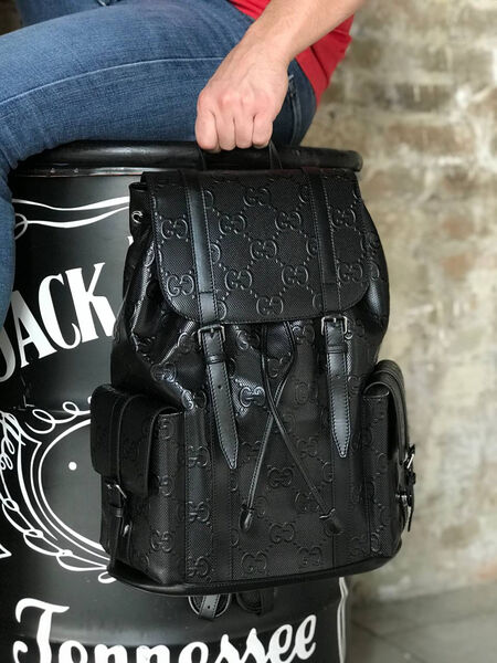 Рюкзак мужской Gucci мужской кожа черный 65366-13