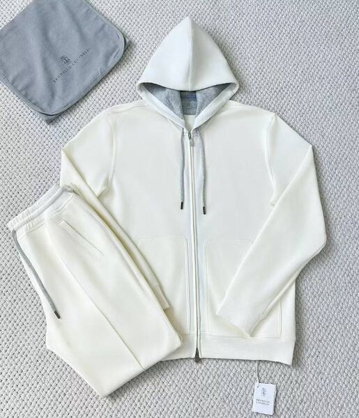 Мужской костюм Brunello Cucinelli мужской белый 173426