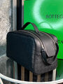 Мужской несессер косметичка Bottega Veneta мужской кожа черный 152931-3