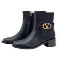 Ботильоны Valentino женский кожа черный 13355-3
