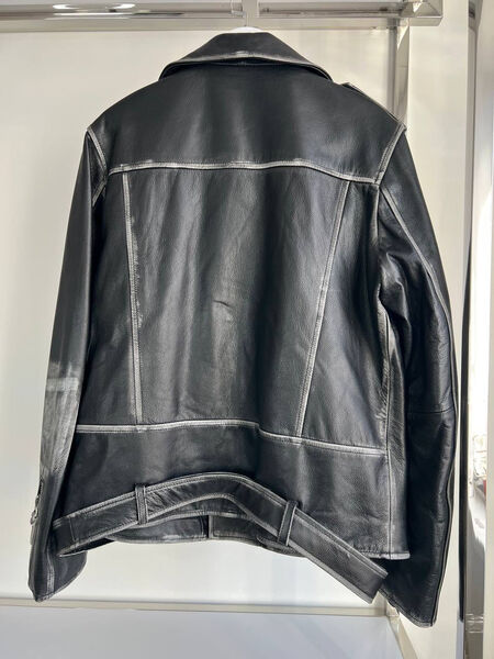 Куртка Acne Studios женский кожа черный 141599-2