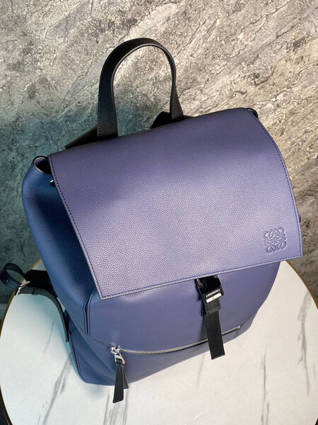 Мужской рюкзак Loewe мужской кожа синий 171930-2