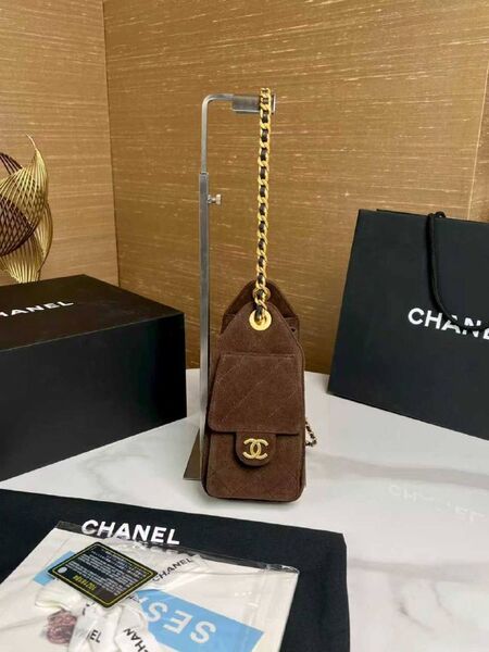 Сумка Chanel женский замша коричневый x7753936-1-7