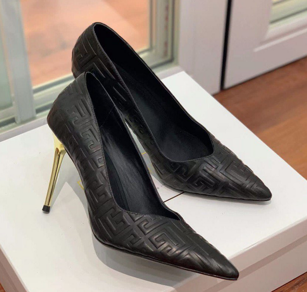 Туфли Givenchy женский кожа черный,серебристый 80135