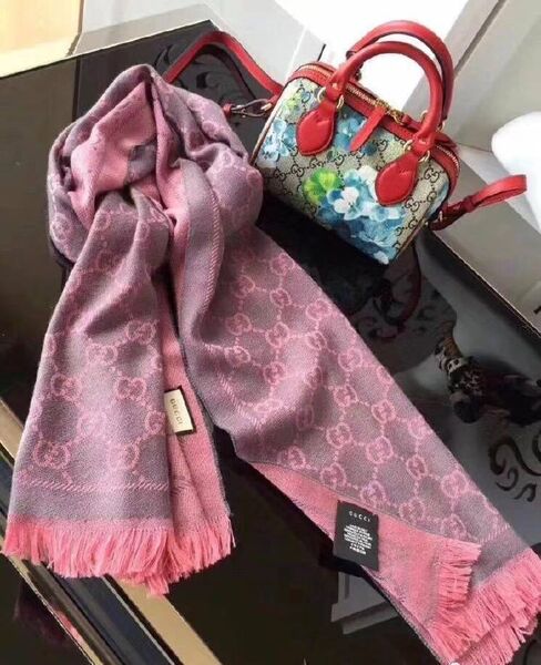 Женский шарф Gucci женский шерсть розовый r6340420-1-5