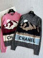 Свитер Chanel женский вязаная ткань розовый 171316-2