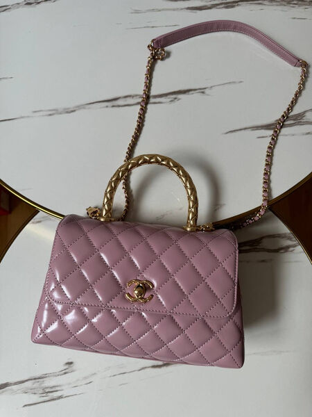 Сумка Chanel женский кожа розовый 157329-5