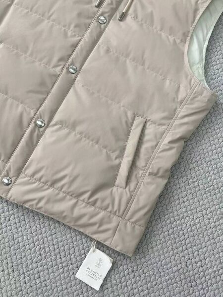 Мужской жилет Brunello Cucinelli мужской бежевый p0374374-1-4