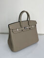 Сумка Hermès Birkin 25 ручная работа женский кожа бежевый 100623-2