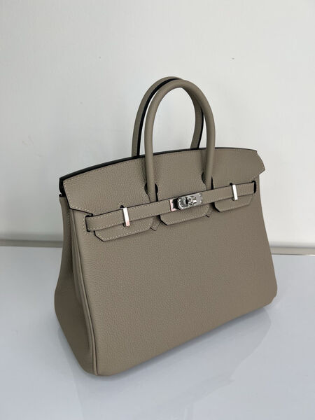Сумка Hermès Birkin 25 ручная работа женский кожа бежевый 100623-2