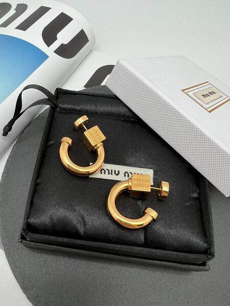 Серьги Miu Miu бронзовый 175835