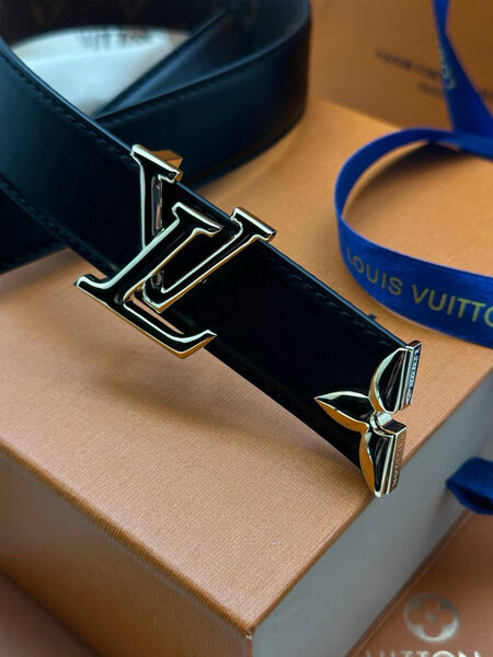 Женский ремень Louis Vuitton женский кожа черный 139022-2