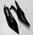 Туфли Jil Sander женский кожа черный,серебристый 172685