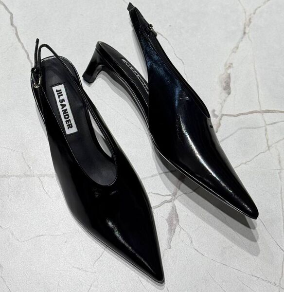 Туфли Jil Sander женский кожа черный 172685