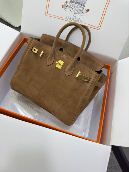 Сумка Hermès Birkin 25 женский замша 155728-2