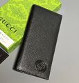 Мужской портмоне Gucci мужской кожа черный 154019-1