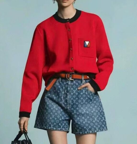 Бомбер Louis Vuitton женский бордовый 174784