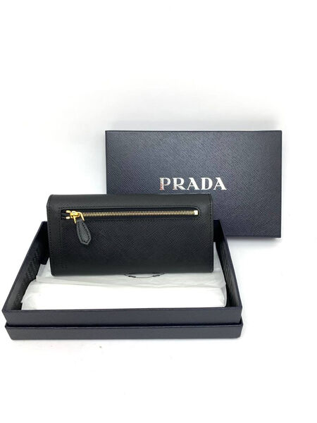 Кошелек Prada женский кожа черный 132292-3