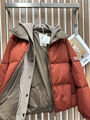 Пуховик Brunello Cucinelli женский бордовый 162034-3