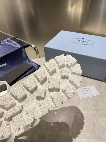 Женские сандалии Prada женский кожа белый c5907392-1-5