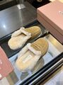 Женские меховые тапочки Miu Miu женский замша бежевый a1429452-1-6