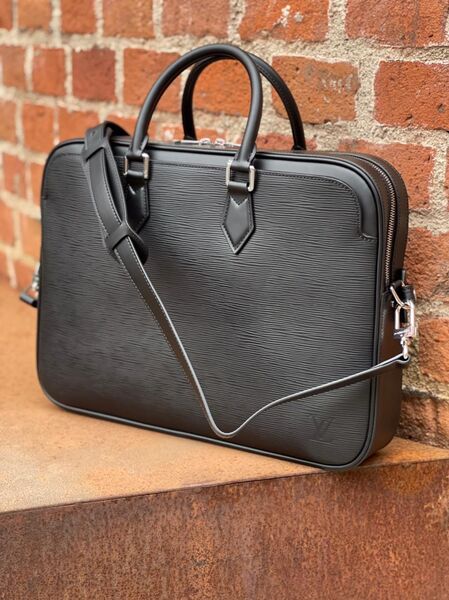 Портфель мужской Louis Vuitton мужской кожа черный 62065-4