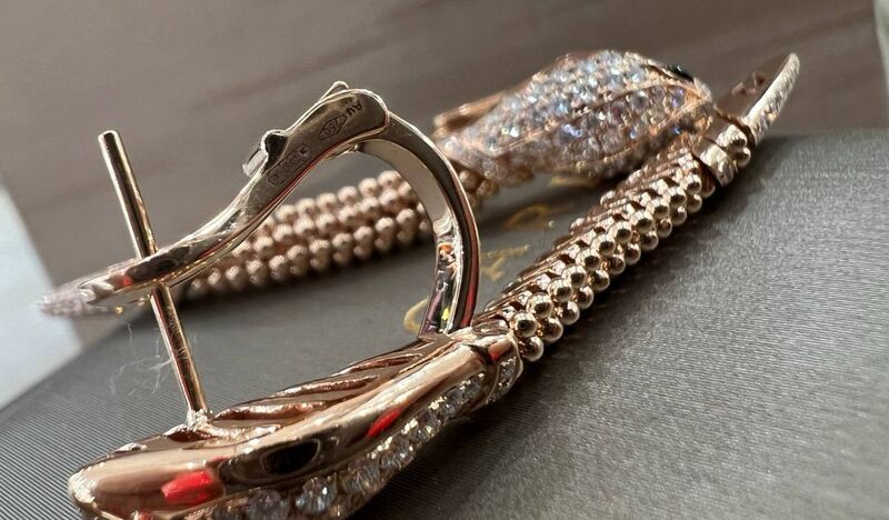 Серьги Bvlgari бронзовый 176059-4