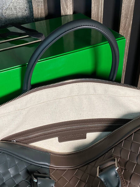 Мужской портфель Bottega Veneta мужской кожа черный 155497-4