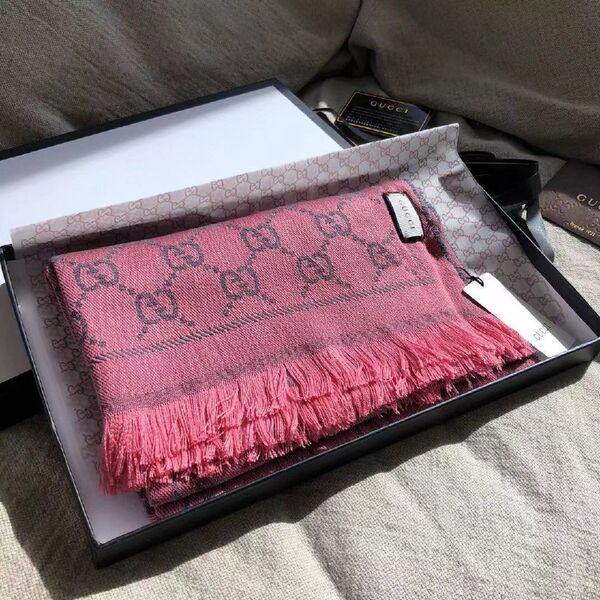 Женский шарф Gucci женский шерсть розовый r6340420-1-6