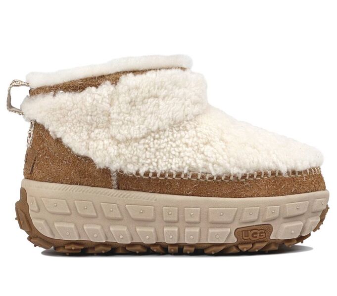 Угги Ugg Venture Daze Ultra Mini женский замша бежевый 168588