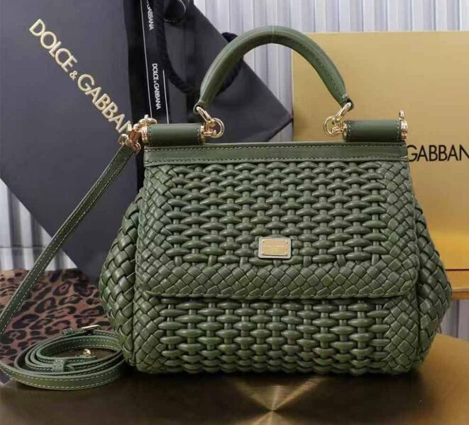 Сумка Dolce & Gabbana женский кожа swift болотный 192120